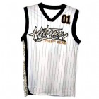 Pinstripe Jersey White