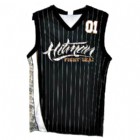 Pinstripe Jersey Black